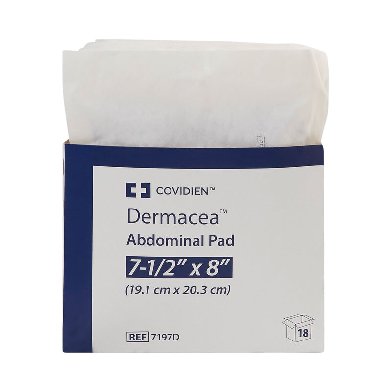 Dermacea™ Sterile Abdominal Pad, 7-1/2 x 8 Inch, 1 Tray of 18 (General Wound Care) - Img 2