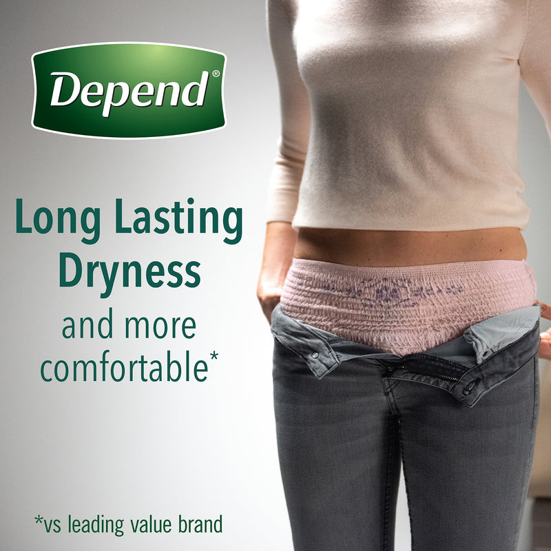 Depend® FIT-FLEX® Womens Absorbent Underwear, Large, Tan, 1 Pack of 17 () - Img 7