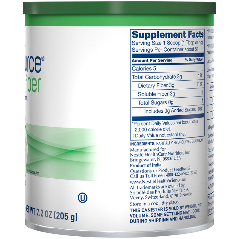 Nutrisource® Fiber Oral Supplement, 7.2 oz. Canister, 1 Each (Nutritionals) - Img 4