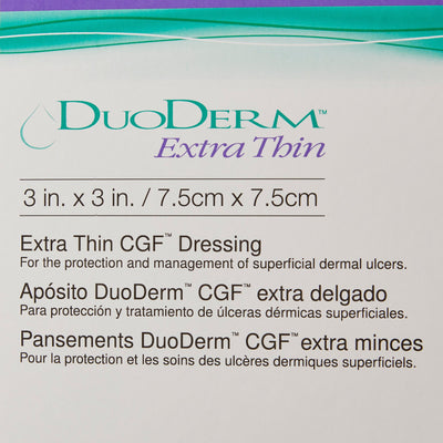 DuoDerm® Extra Thin Hydrocolloid Dressing, 3 x 3 Inch, 1 Box of 20 (Advanced Wound Care) - Img 4