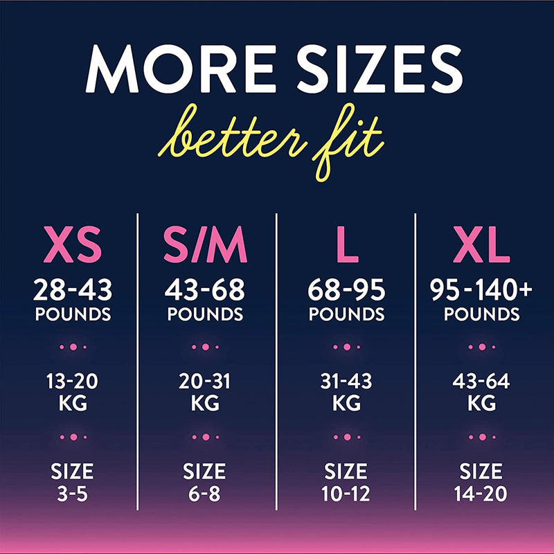 Goodnites® Girls Heavy Absorbency Nighttime Underwear, X-Small, 1 Case of 44 () - Img 2