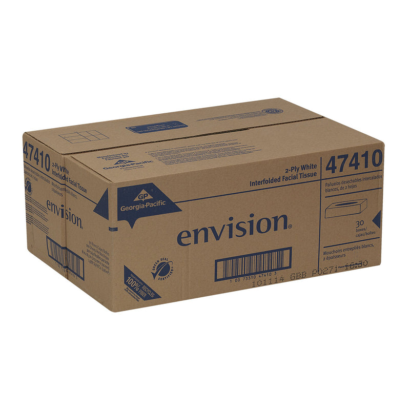 Envision Facial Tissue White 8 X 8-3/10 Inch, 1 Box (Facial Tissues) - Img 3