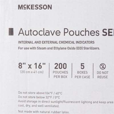 McKesson Sterilization Pouch, 8 x 16 Inch, 1 Box of 200 (Sterilization Packaging) - Img 7