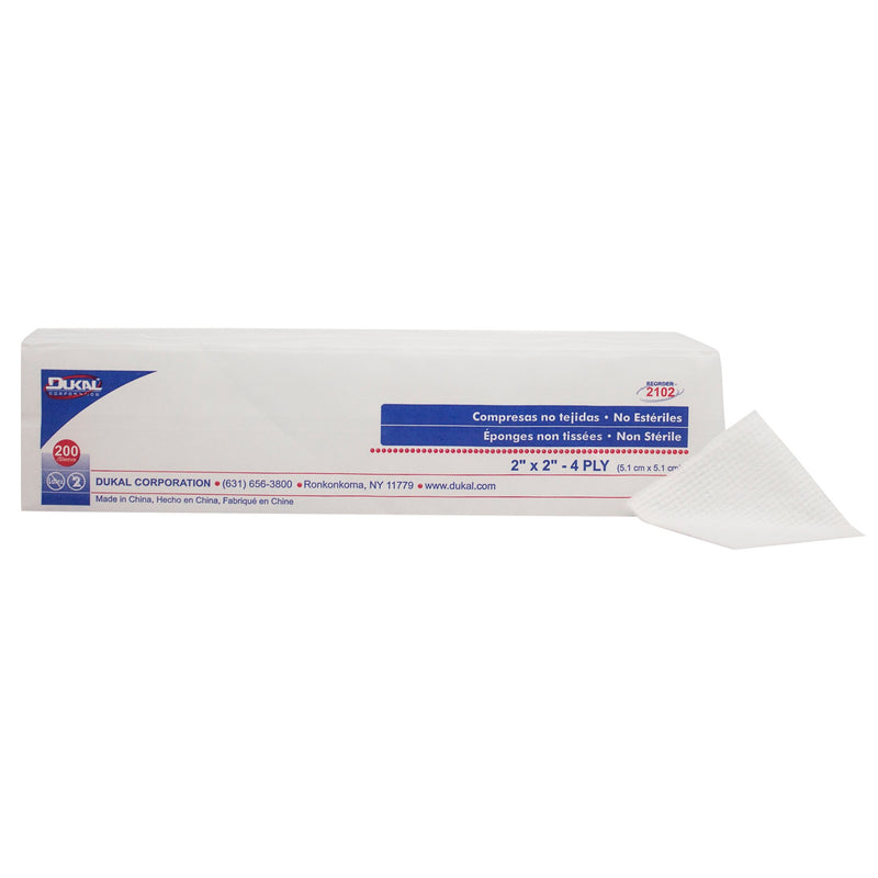 Clinisorb Nonwoven Sponge, 2 x 2 Inch, 1 Case of 4000 (General Wound Care) - Img 1