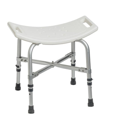 BENCH, BATH BARIATRIC W/O BCK AND ARMS 500LB WHT D/S (Commode / Shower Chairs) - Img 1