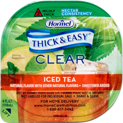 Thick & Easy® Clear Nectar Consistency Iced Tea Thickened Beverage, 4-ounce Cup, 1 Case of 24 (Nutritionals) - Img 2