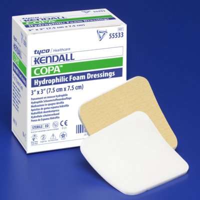 Kendall™ Foam Dressing, 8 x 8 Inch, 1 Box of 10 (Advanced Wound Care) - Img 1