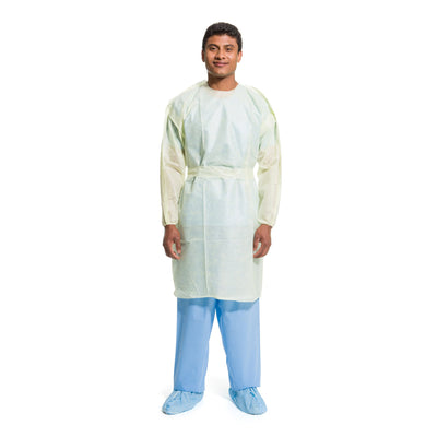 Halyard Basics Tri-Layer AAMI2 Isolation Gown, Extra Large, 1 Case of 100 (Gowns) - Img 1