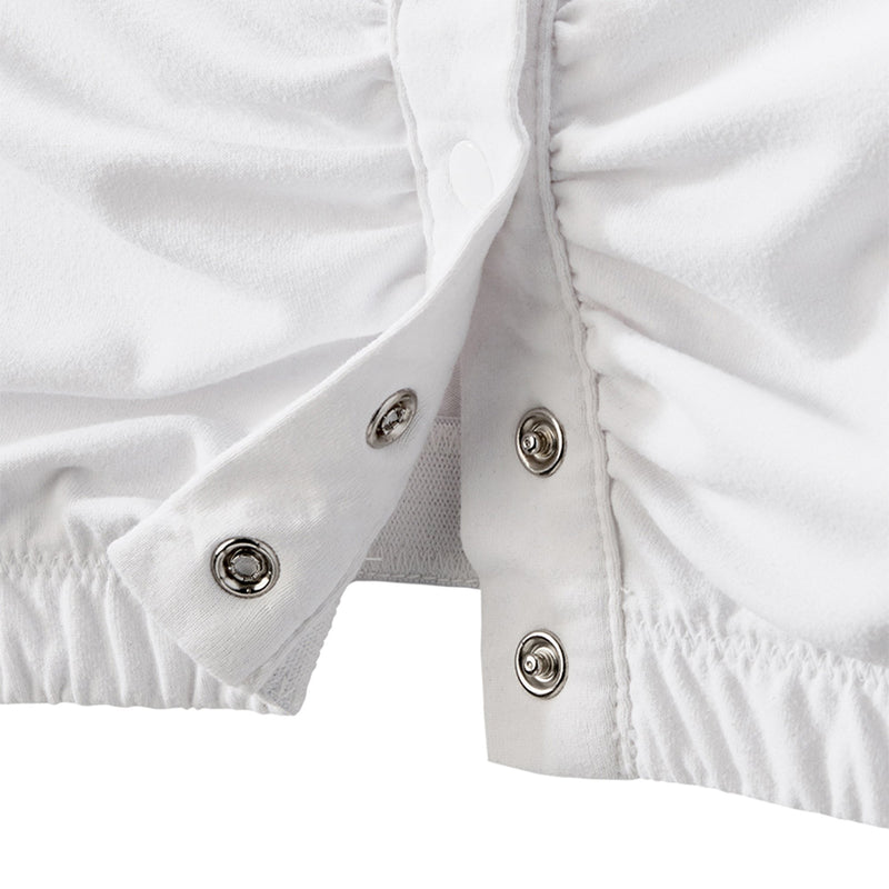 Silverts® Adaptive Front Snap Closure Bra, Medium, White, 1 Each (Compression Garments) - Img 4