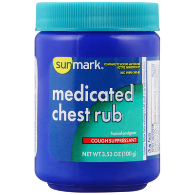 sunmark® Camphor / Menthol / Eucalyptus Oil Chest Rub, 1 Each (Over the Counter) - Img 8