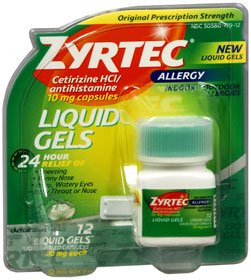 ZYRTEC, CAP LIQUID GEL 10MG (12/BT) (Over the Counter) - Img 1