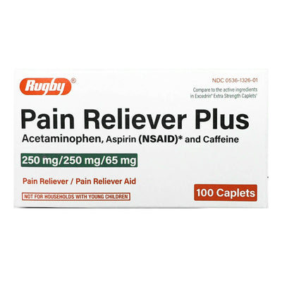 PAIN RELIEVER PLUS, TAB 250MG/250MG/65MG (100/BT) (Over the Counter) - Img 1