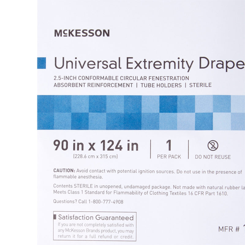 McKesson Sterile Universal Extremity Orthopedic Drape, 90 W x 124 L Inch, 1 Case of 10 (Procedure Drapes and Sheets) - Img 5