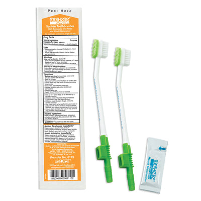 Toothette® Suction Toothbrush Kit with Oral Rinse, 1 Case of 100 (Mouth Care) - Img 1