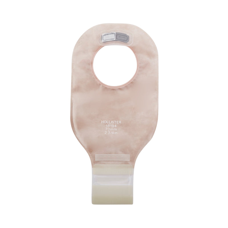 New Image™ Drainable Transparent Colostomy Pouch, 12 Inch Length, 2¾ Inch Flange, 1 Box of 10 (Ostomy Pouches) - Img 3