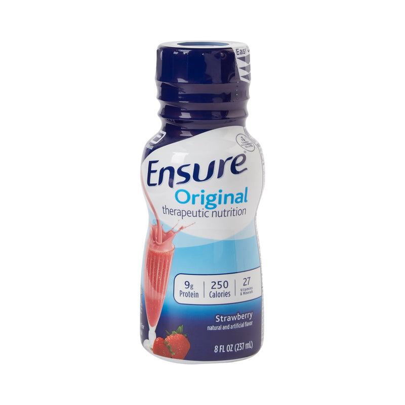 Ensure® Original Therapeutic Nutrition Shake Strawberry Oral Supplement, 8 oz. Bottle, 1 Each (Nutritionals) - Img 1