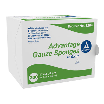 Advantage NonSterile Gauze Sponge, 4 x 4 Inch, 1 Pack (General Wound Care) - Img 1