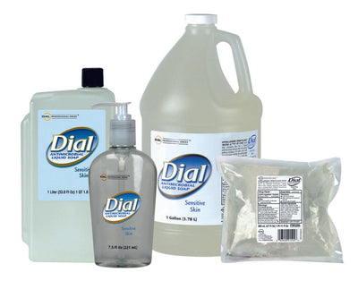 Dial® Sensitive Antimicrobial Soap 7.5 oz. Pump Bottle, 1 Case of 12 (Skin Care) - Img 1