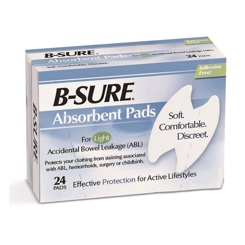 B-Sure® Light Incontinence Liner, One Size Fits Most, 1 Box of 24 () - Img 2