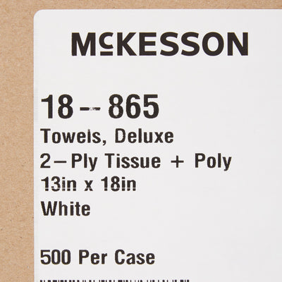 McKesson Procedure Towels, Deluxe 2-Ply, White, 13 x 18 Inch, 1 Case of 500 (Procedure Towels) - Img 7