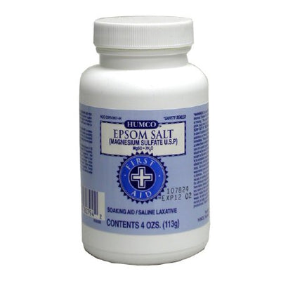 Humco™ Magnesium Sulfate USP Epsom Salt, 4 oz. Carton, 1 Case of 12 (Over the Counter) - Img 1