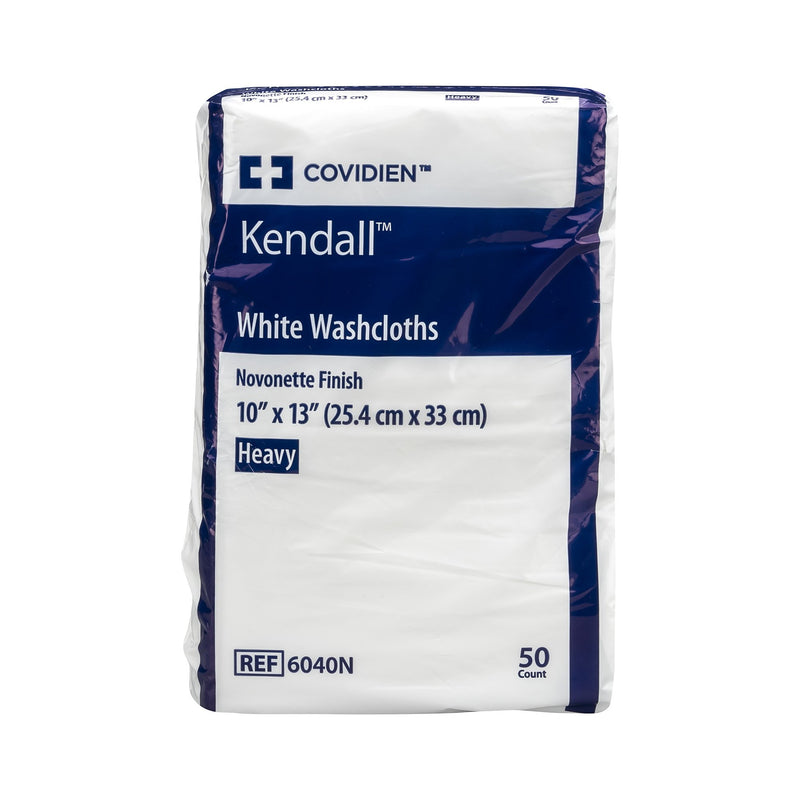 Kendall™ White Washcloth, 10 x 13 Inch, 1 Pack (Washcloths) - Img 2