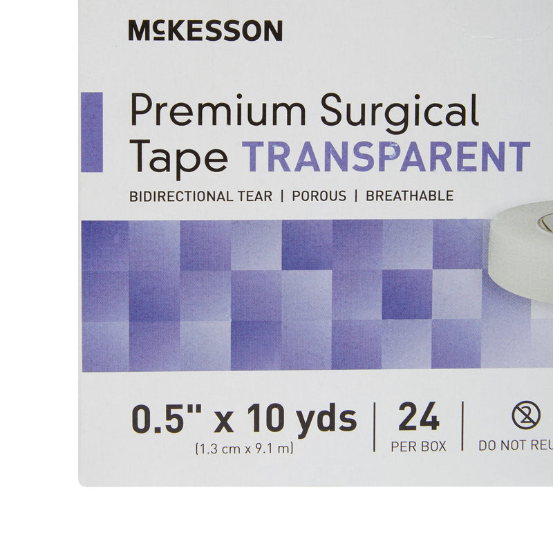 McKesson Paper Medical Tape, 1/2 Inch x 10 Yard, White, 1 Case of 240