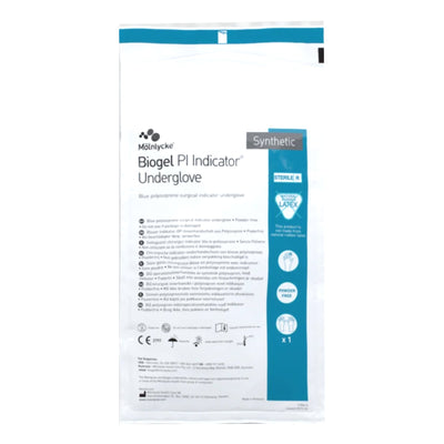 Biogel® PI Indicator Underglove™ Polyisoprene Surgical Underglove, Size 6.5, Blue, 1 Case of 200 () - Img 1