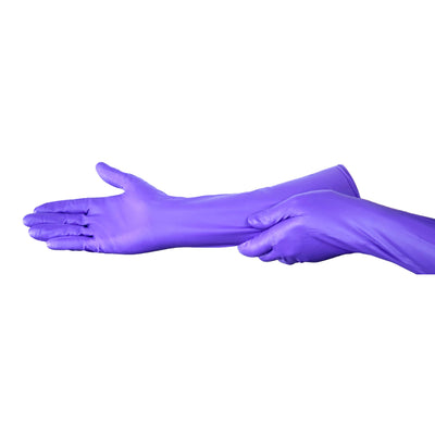 Purple Nitrile Max™ Nitrile Extended Cuff Length Exam Glove, Small, 1 Box of 50 () - Img 3