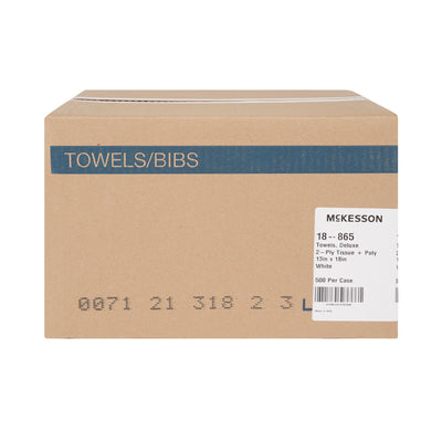 McKesson Procedure Towels, Deluxe 2-Ply, White, 13 x 18 Inch, 1 Case of 500 (Procedure Towels) - Img 5