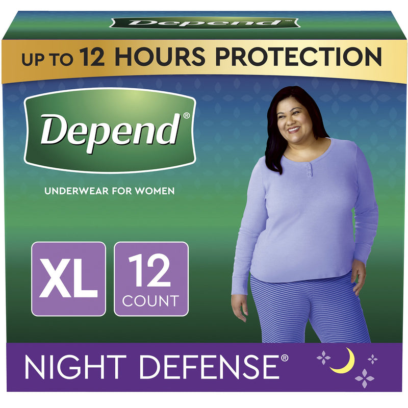 Depend® Night Defense® Maximum Absorbent Underwear, Extra Large, 1 Case of 24 () - Img 4