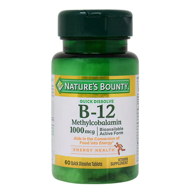 Nature's Bounty® Vitamin B-12 Supplement, 1 Bottle (Over the Counter) - Img 1