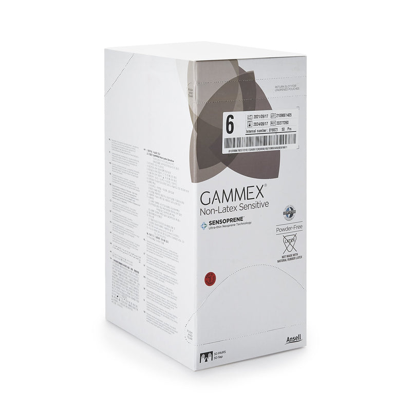 Gammex® Non-Latex Sensitive Polychloroprene Surgical Glove, Size 6, Cream, 1 Case of 200 () - Img 2