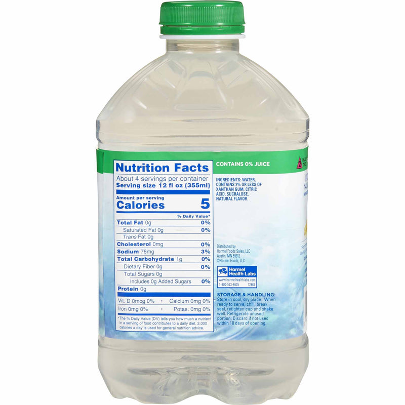 Thick & Easy® Hydrolyte® Nectar Consistency Lemon Thickened Water, 46 oz. Bottle, 1 Case of 6 (Nutritionals) - Img 2