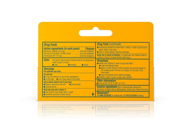 Neosporin® Bacitracin / Neomycin / Polymyxin B / Pramoxine First Aid Antibiotic Cream, 0.5 oz. Tube, 1 Case of 72 (Over the Counter) - Img 3