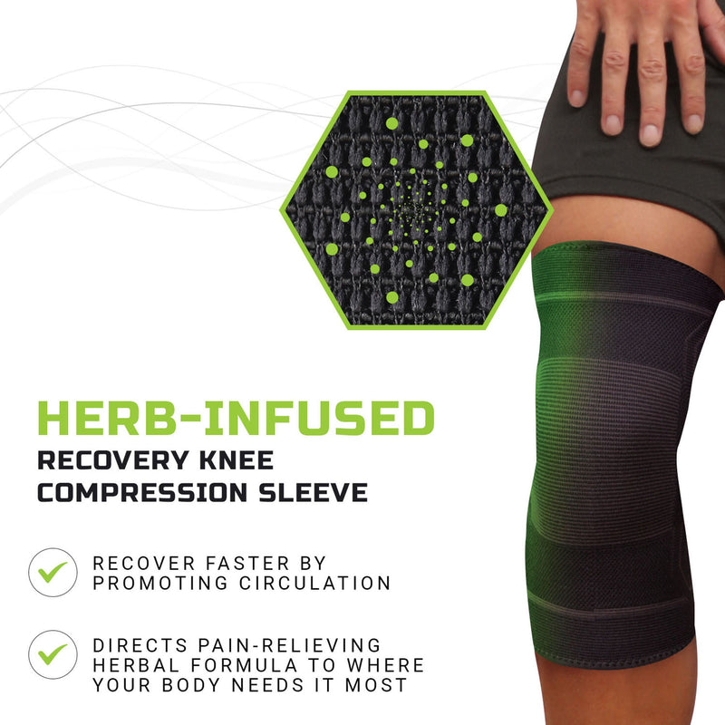 Green Drop Knee Compression Sleeve - Infused Injury Support, L/XL, 1 Each (Immobilizers, Splints and Supports) - Img 8