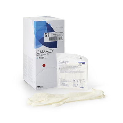 Gammex® Non-Latex PI Polyisoprene Surgical Glove, Size 6.5, White, 1 Case of 200 () - Img 1