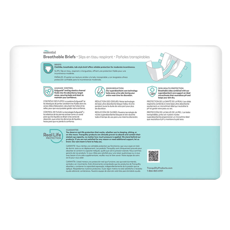 ComfortCare™ Incontinence Brief, Medium, 1 Case of 100 () - Img 2