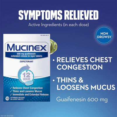 Mucinex® Guaifenesin Cold and Cough Relief, 1 Bottle (Over the Counter) - Img 4