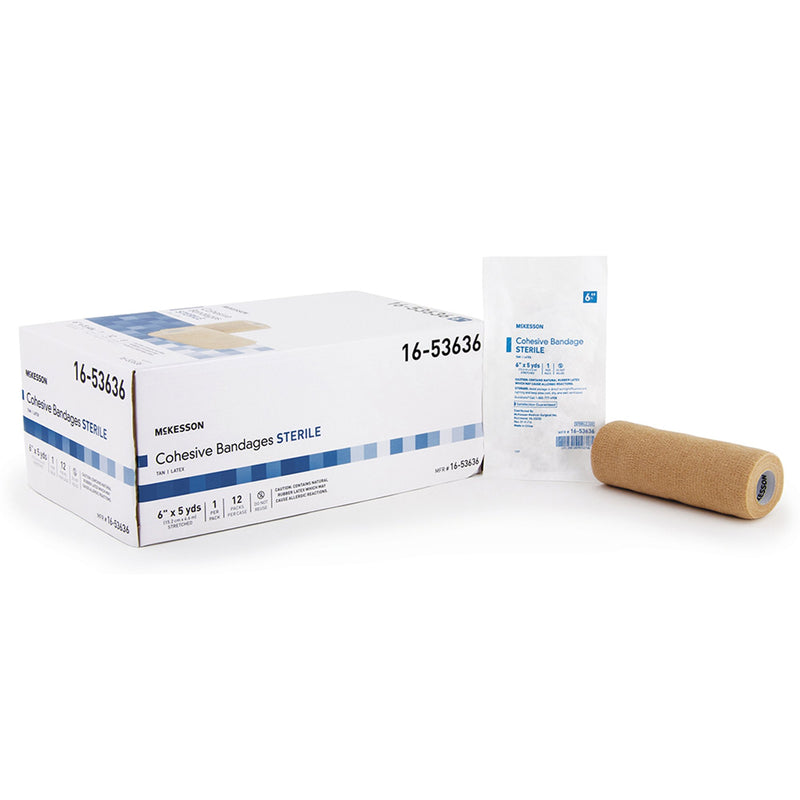 McKesson Self-adherent Closure Cohesive Bandage, 6 Inch x 5 Yard, 1 Case of 12 (General Wound Care) - Img 5