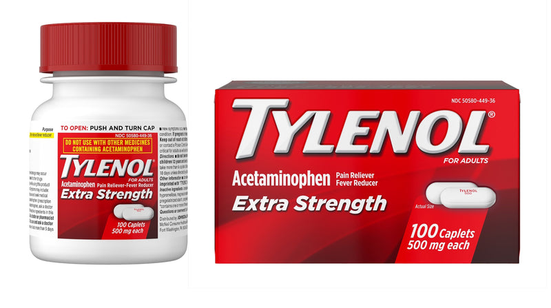 Tylenol® Extra Strength Acetaminophen Pain Relief, 1 Case of 48 (Over the Counter) - Img 2