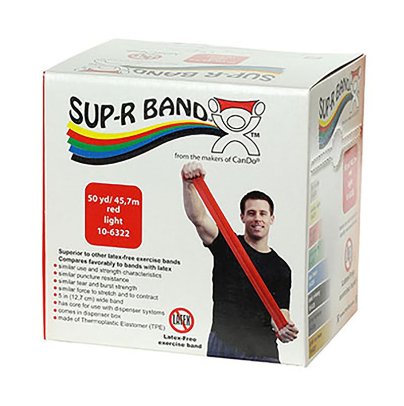 Sup-R Band® Exercise Resistance Band, Red, 5 Inch x 50 Yard, Light Resistance, 1 Each (Exercise Equipment) - Img 4