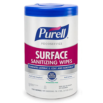 Purell® Foodservice Surface Sanitizing Wipes, 1 Case of 6 (Cleaners and Disinfectants) - Img 1