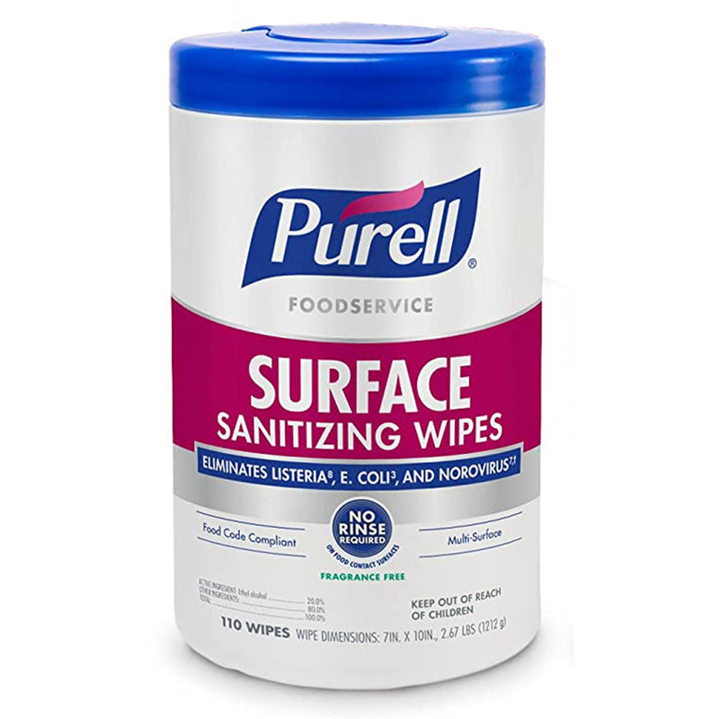 Purell® Foodservice Surface Sanitizing Wipes, 1 Case of 6 (Cleaners and Disinfectants) - Img 1