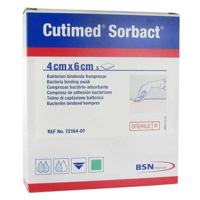 Cutimed® Sorbact® Impregnated Dressing, 4 x 6 Centimeter, 1 Each () - Img 2