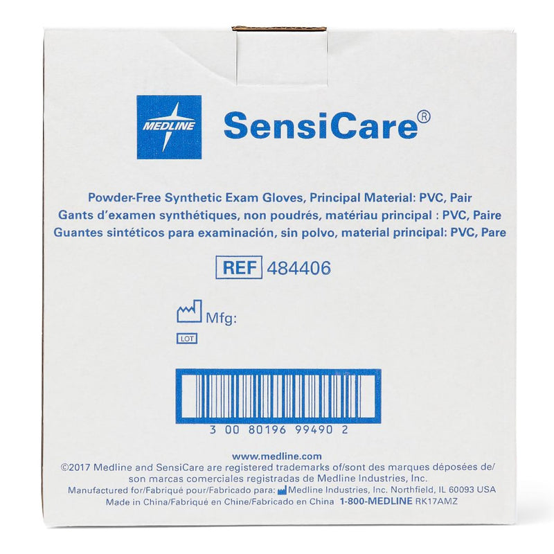 SensiCare® Stretch Vinyl Standard Cuff Length Exam Glove, Medium, Beige, 1 Box of 50 () - Img 3