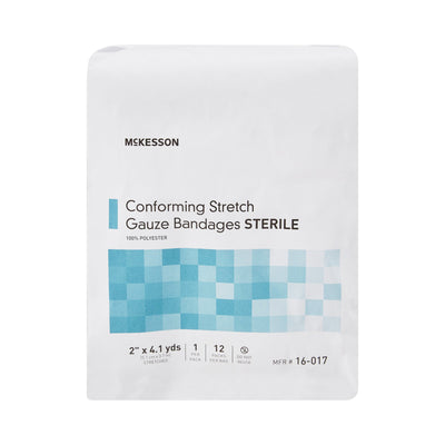 McKesson Sterile Conforming Bandage, 2 Inch x 4-1/10 Yard, 1 Bag of 12 (General Wound Care) - Img 2
