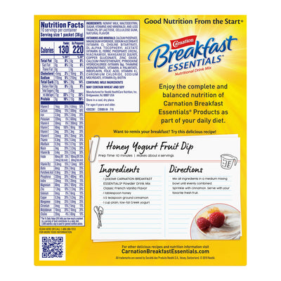 Carnation Breakfast Essentials® Vanilla Oral Supplement, 1.26 oz. Packet, 1 Box of 10 (Nutritionals) - Img 2