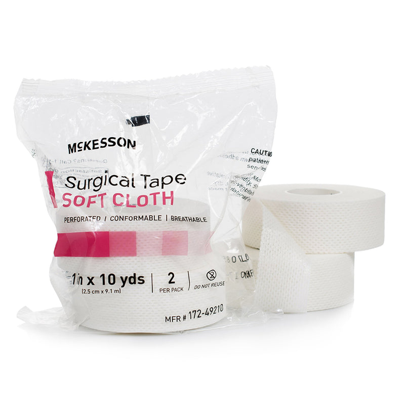 McKesson Cloth Medical Tape, 1 Inch x 10 Yard, White, 1 Case of 24 (General Wound Care) - Img 4