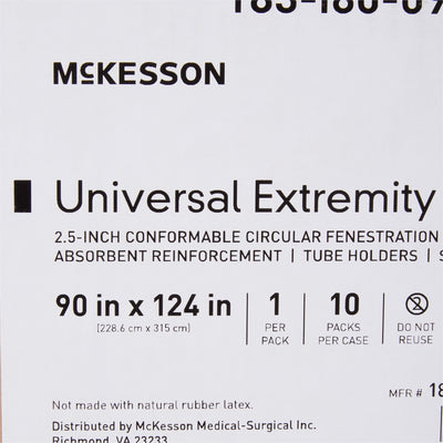 McKesson Sterile Universal Extremity Orthopedic Drape, 90 W x 124 L Inch, 1 Case of 10 (Procedure Drapes and Sheets) - Img 7